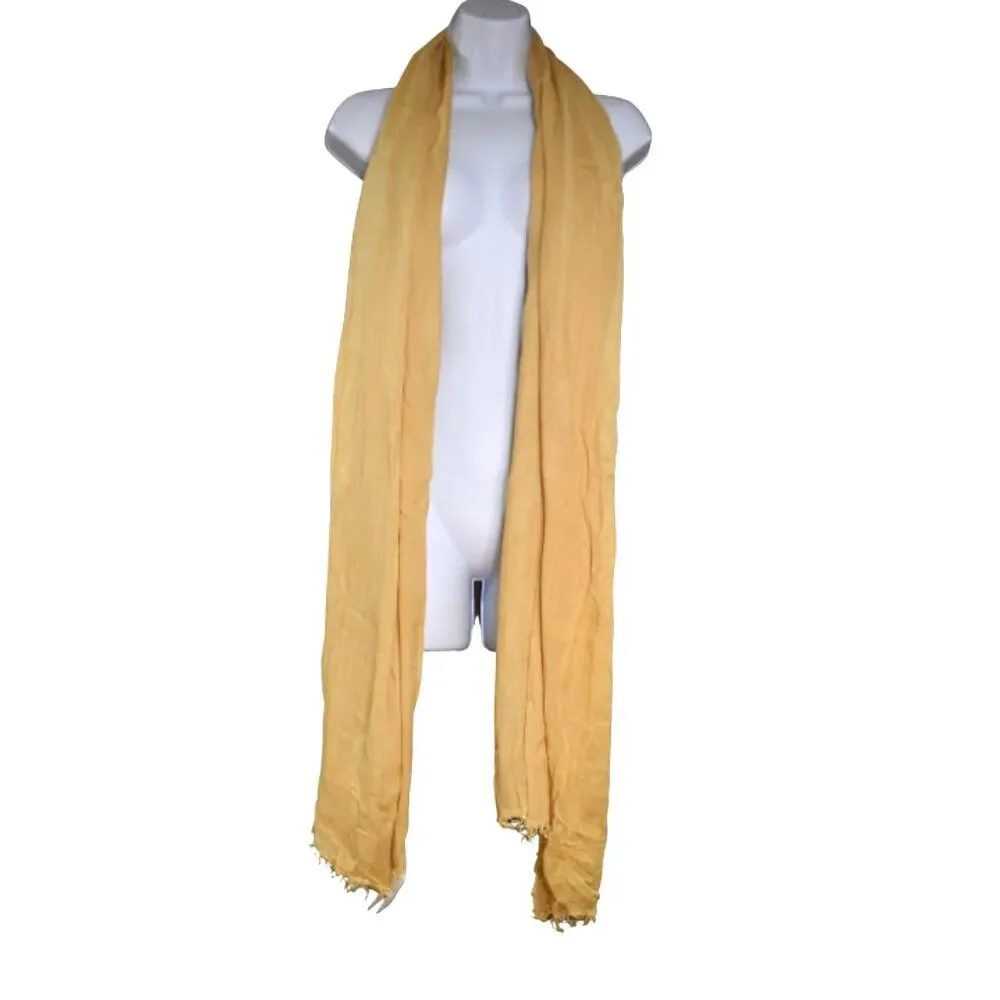 Eileen Fisher Yellow Modal Scarf Shawl Wrap 35